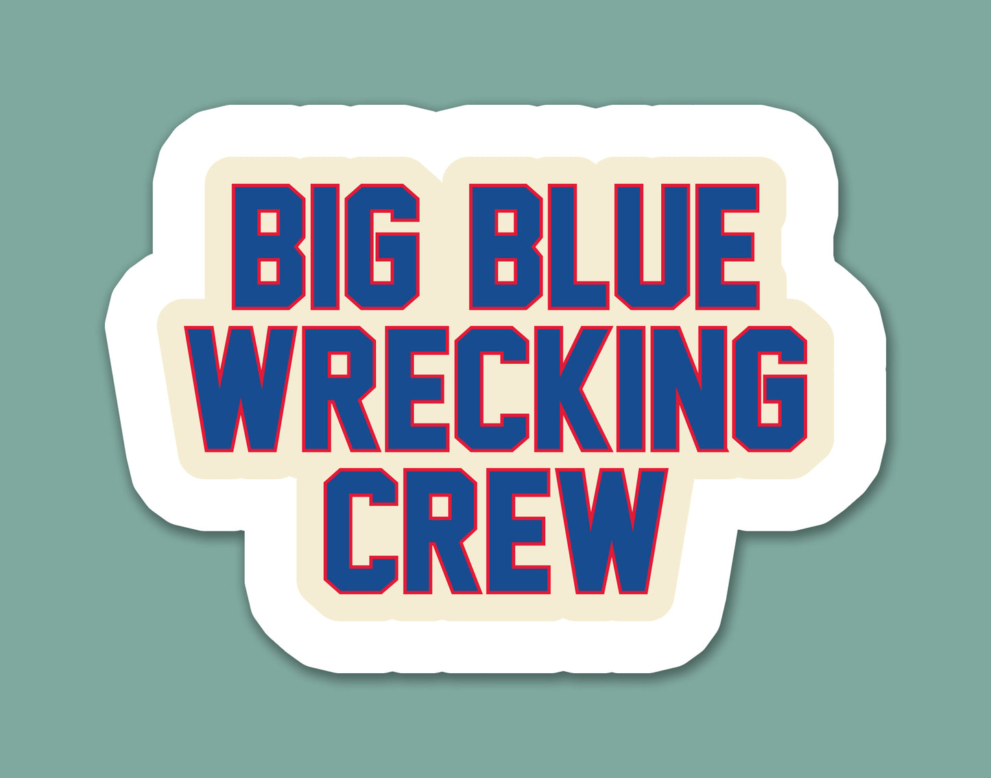 Big Blue Wrecking Crew Sticker