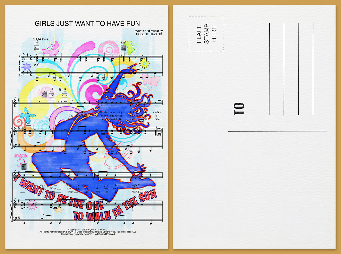 Girls Just Want To Have Fun Postcard