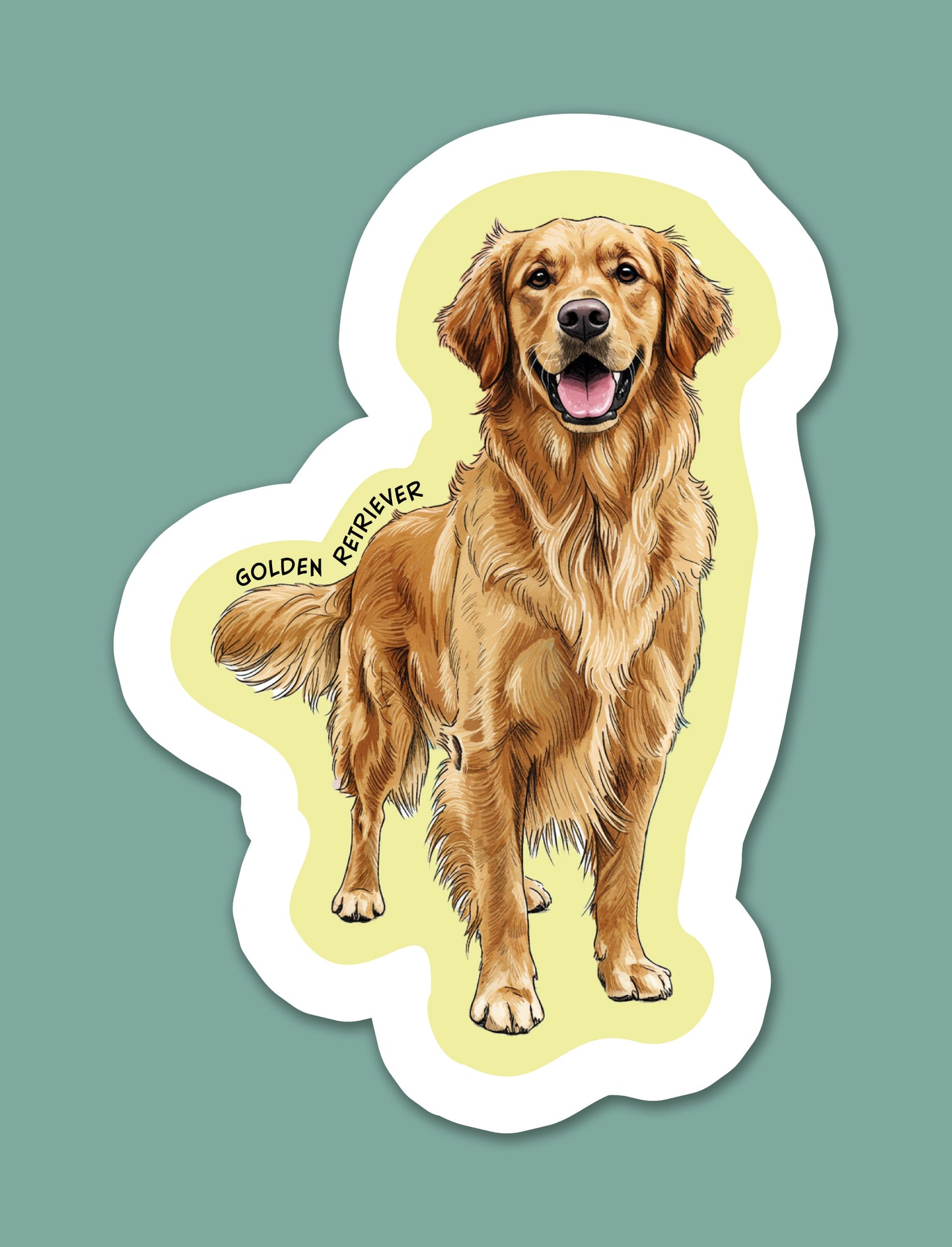 Golden Retriever Sticker