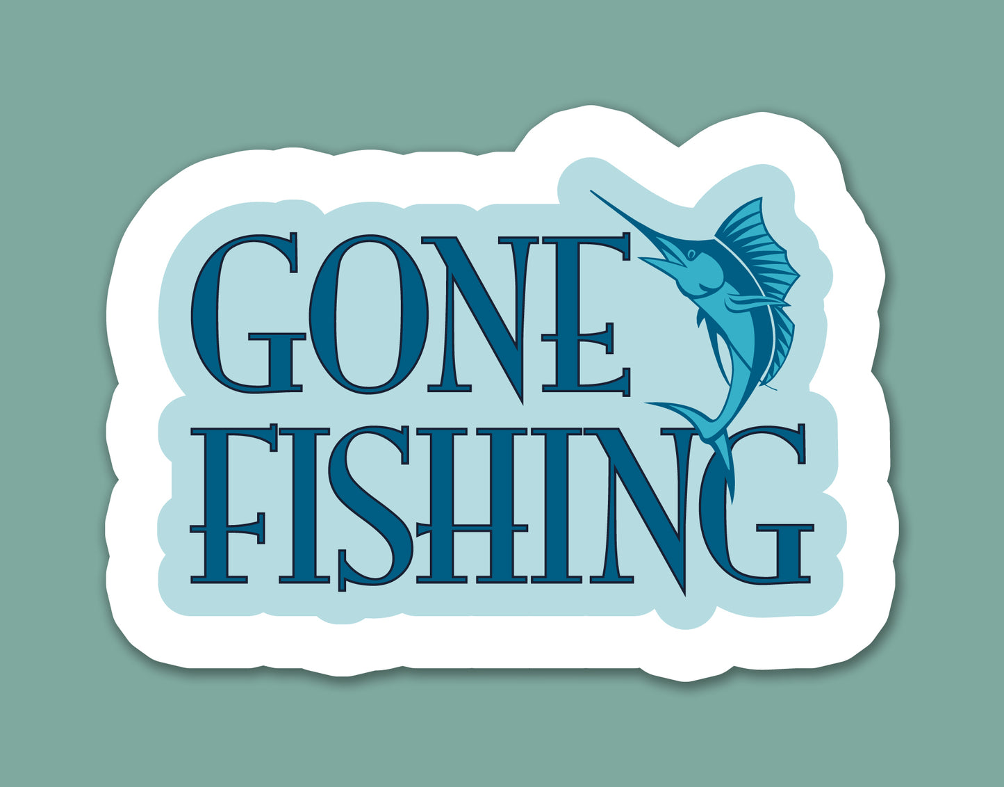 Gone Fishing Sticker
