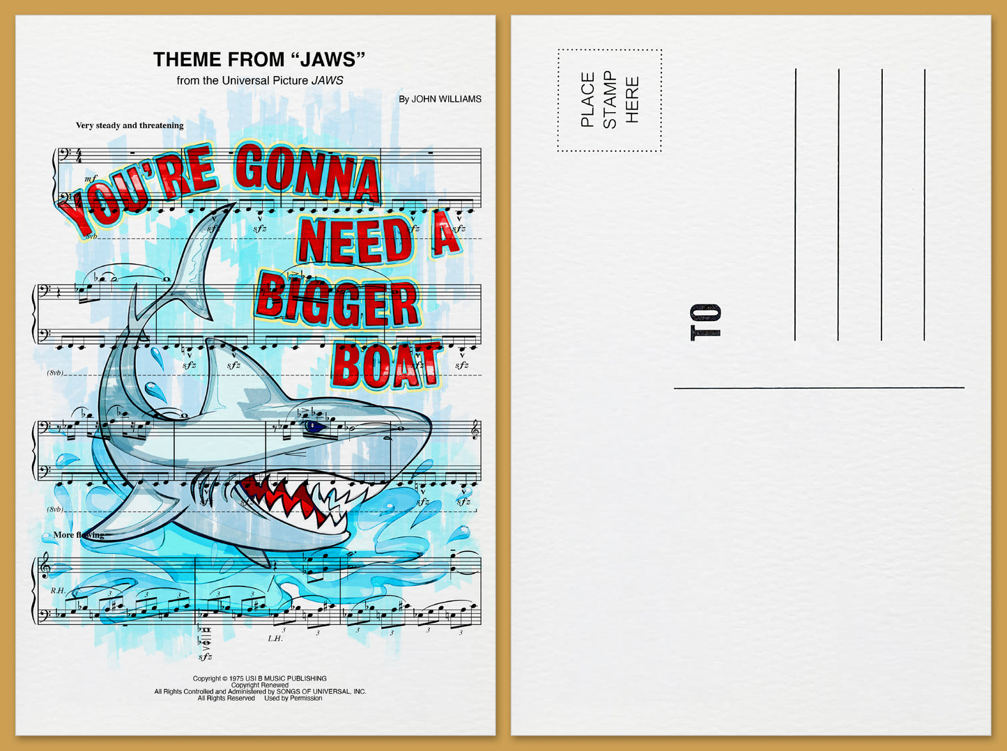 Jaws Postcard