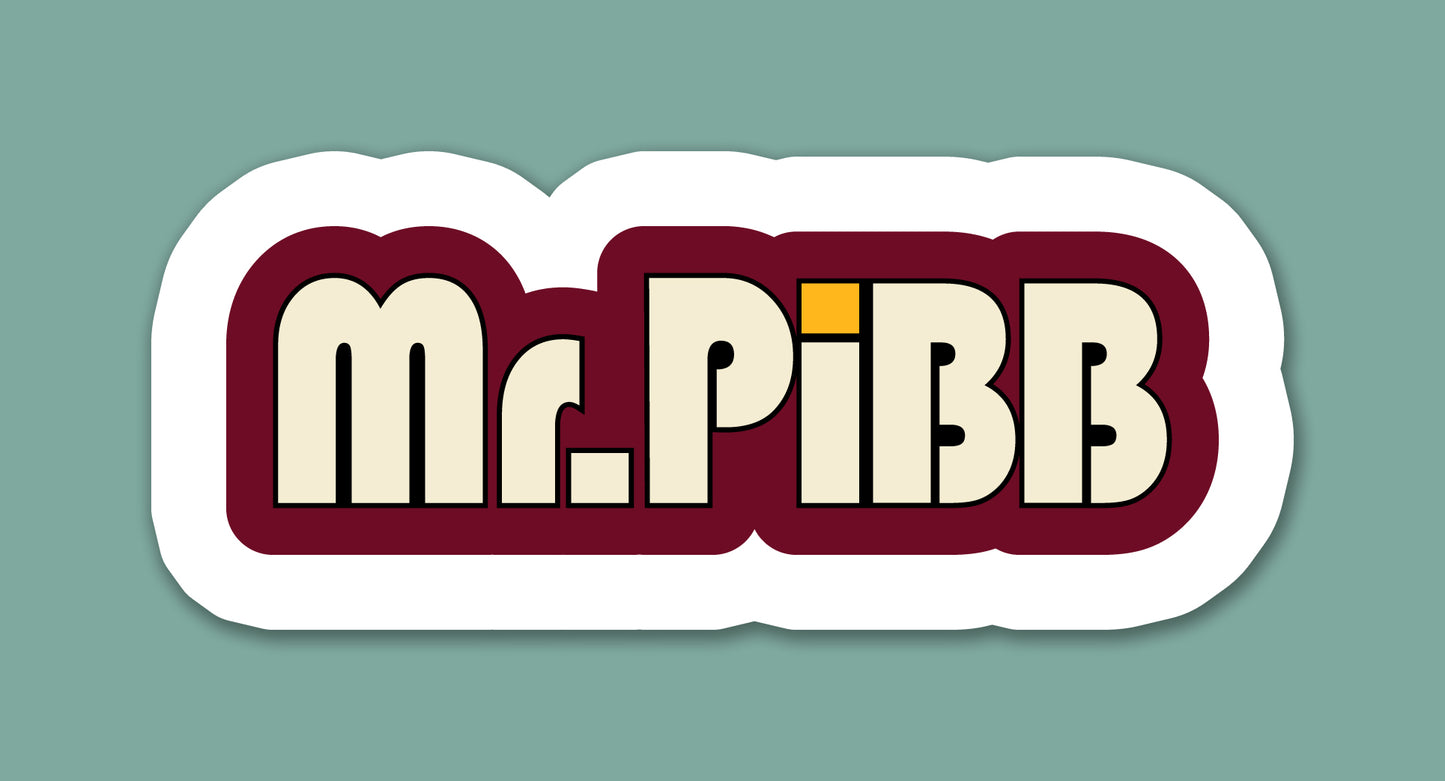 Mr. Pibb Sticker