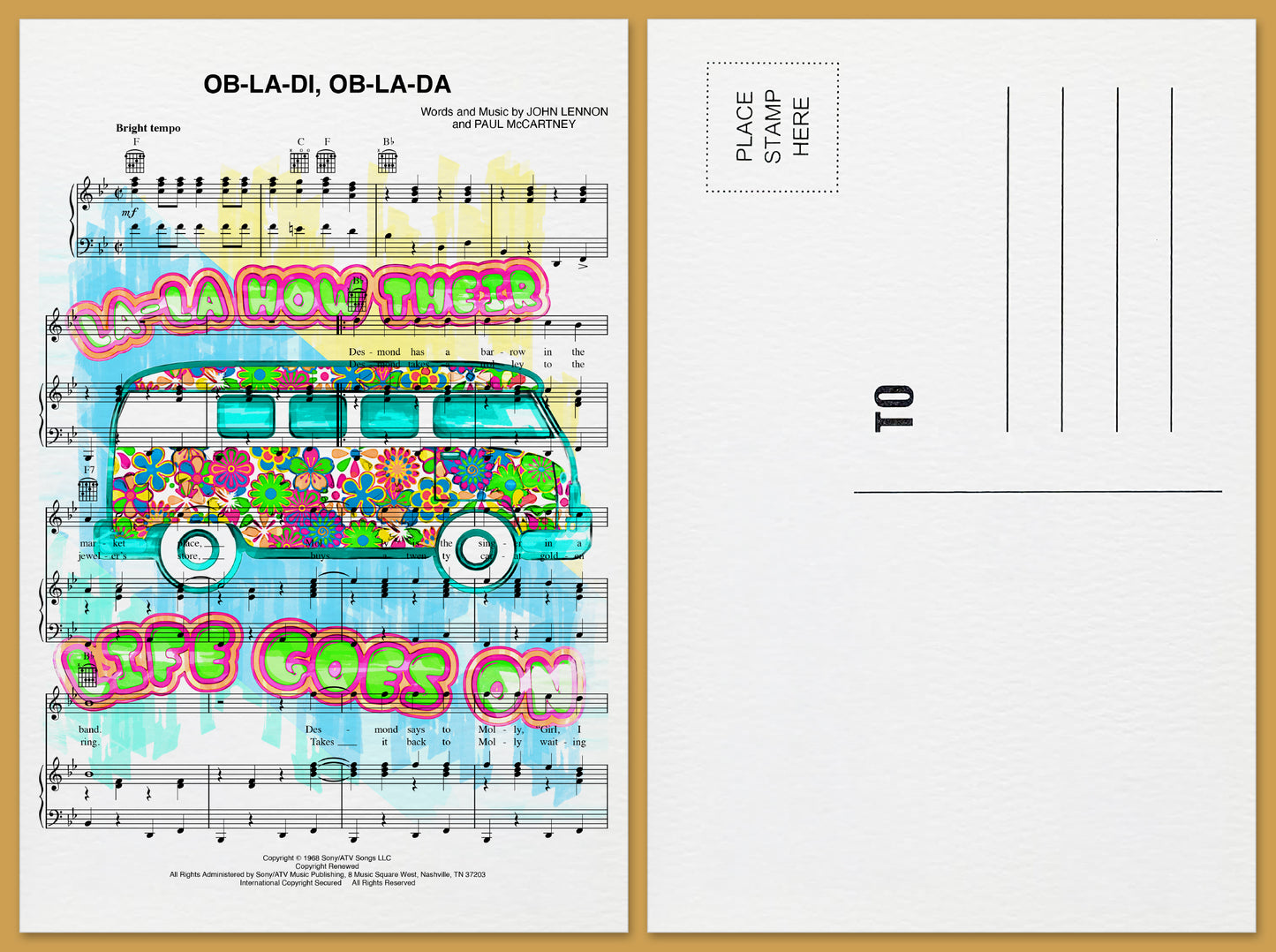 Ob-La-Di, Ob-La-Da Postcard