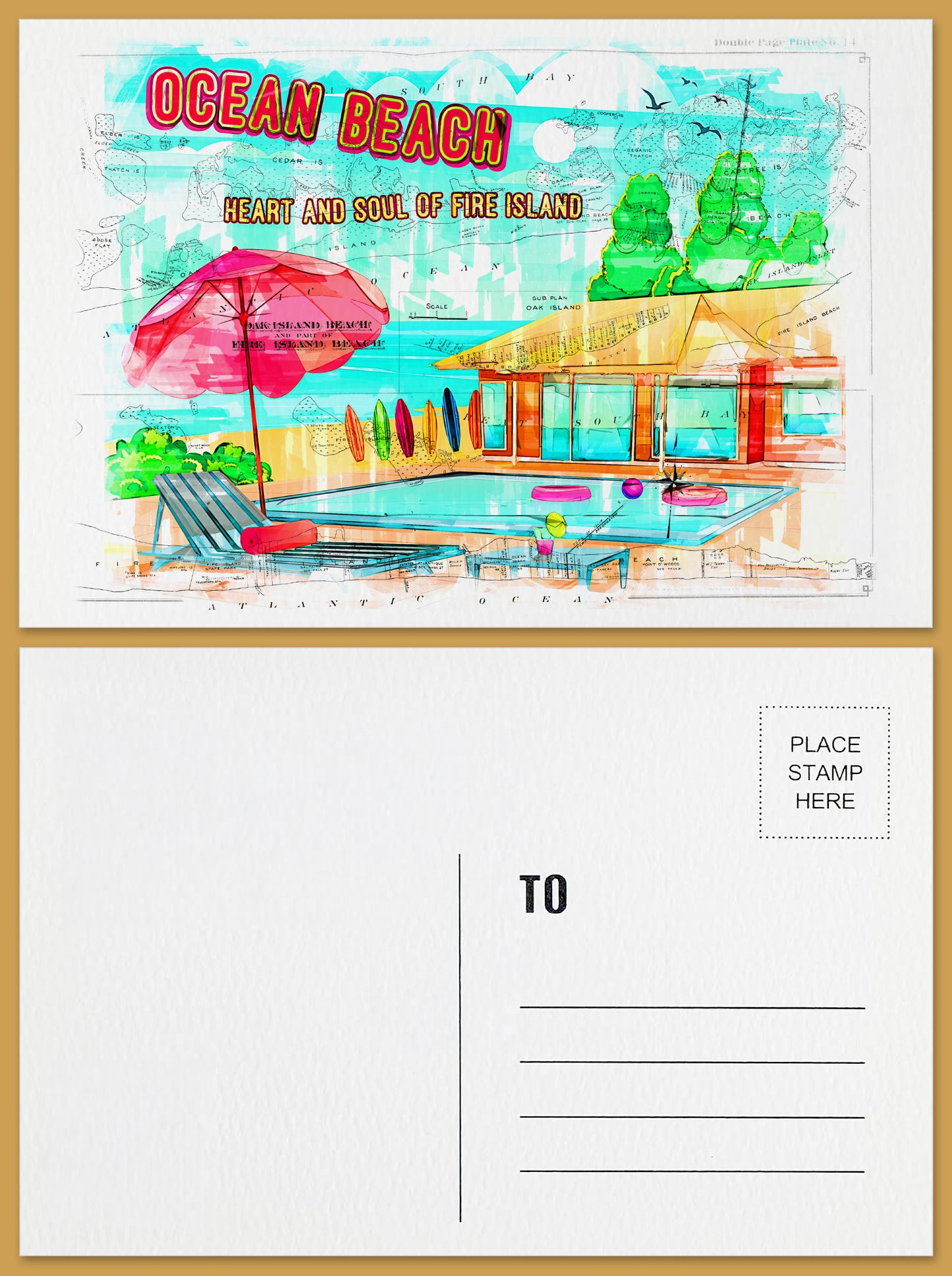 Ocean Beach Postcard