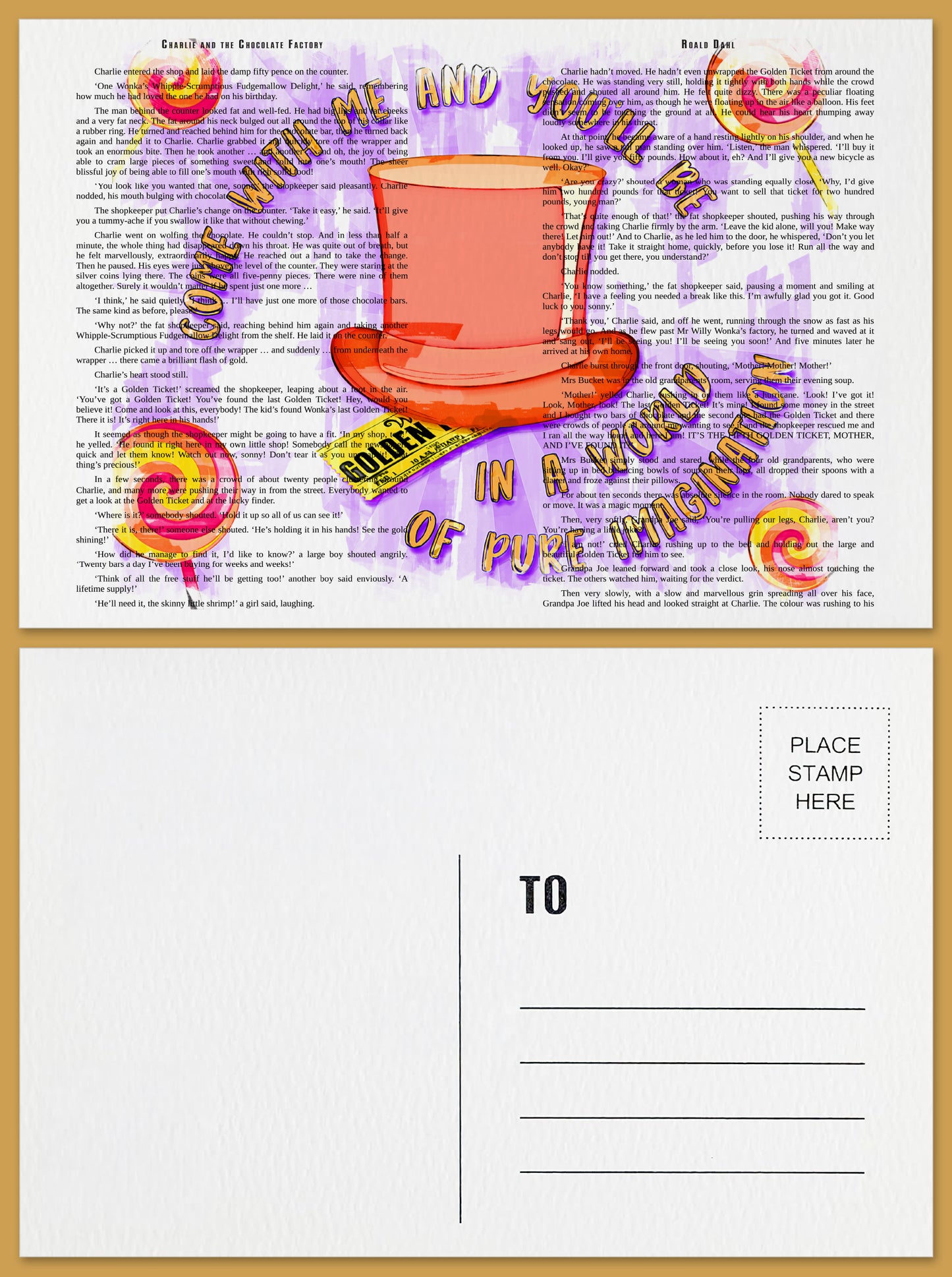 Charlie and the Chocolate Factory Postcard
