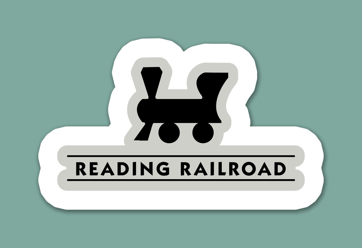 Monopoly Reading Railroad Sticker