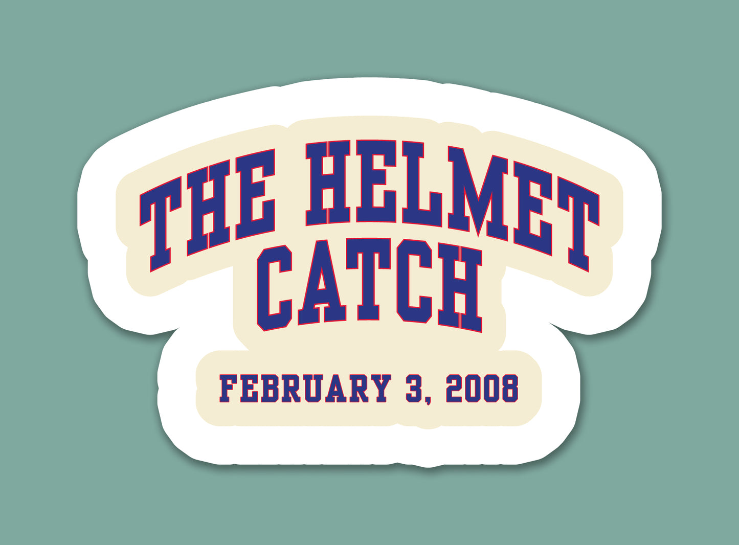 The Helmet Catch Sticker