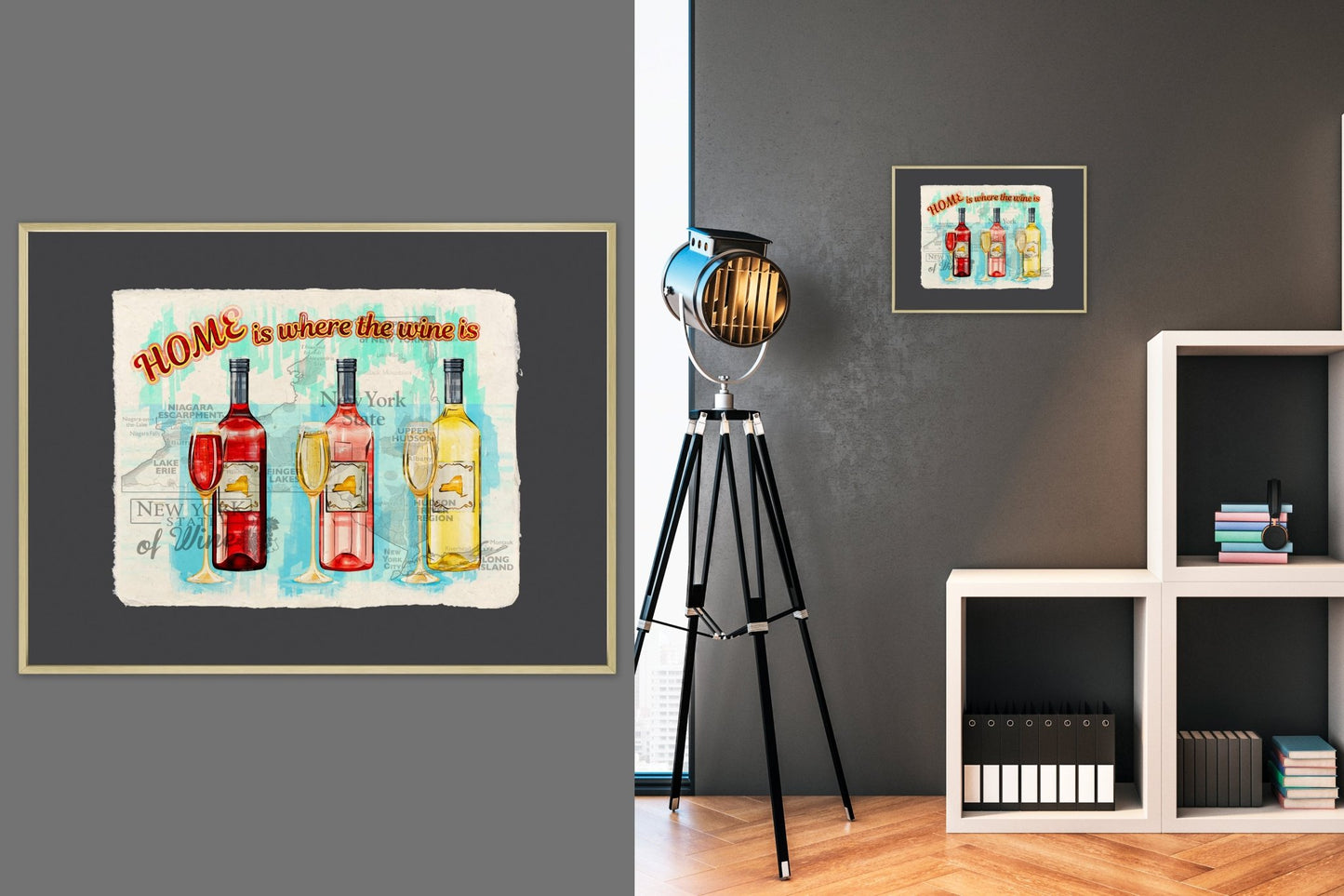 Home is where the wine is - Cup of Tea Creative