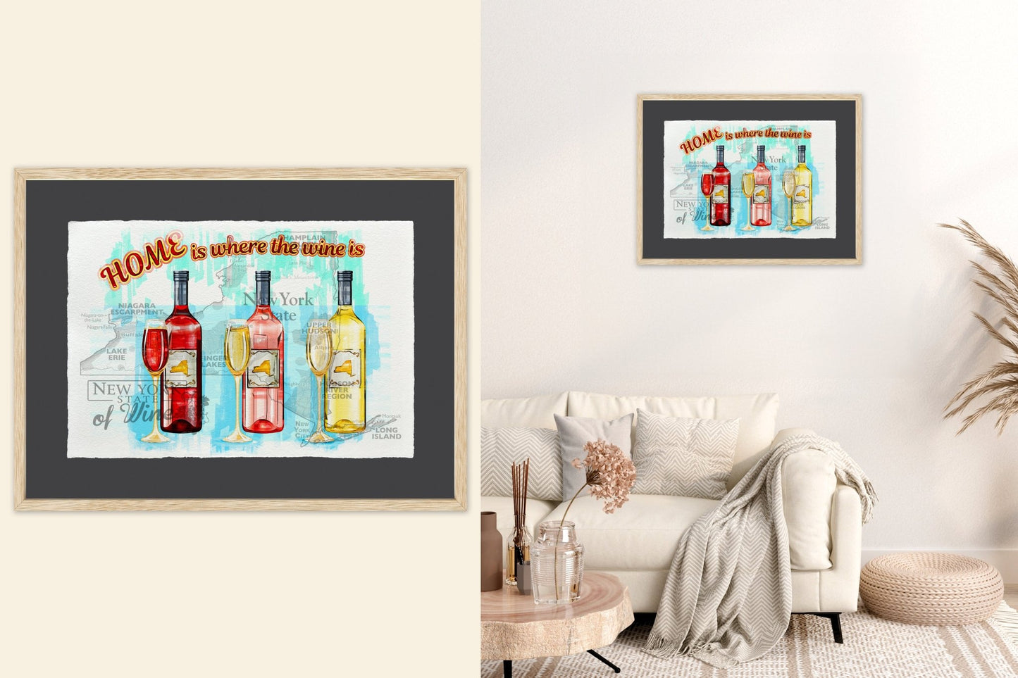 Home is where the wine is - Cup of Tea Creative