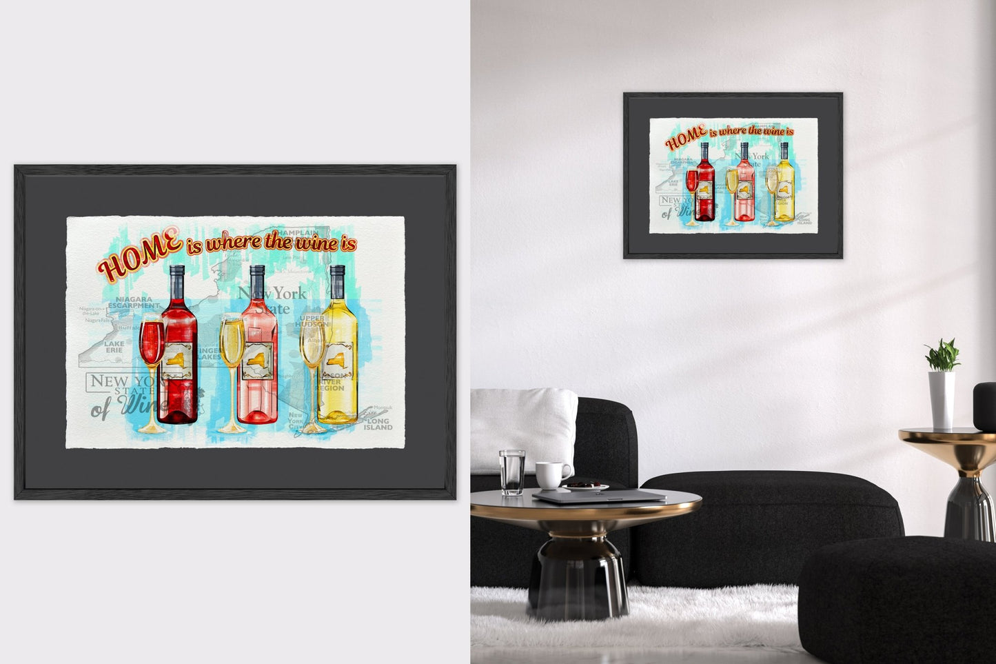 Home is where the wine is - Cup of Tea Creative