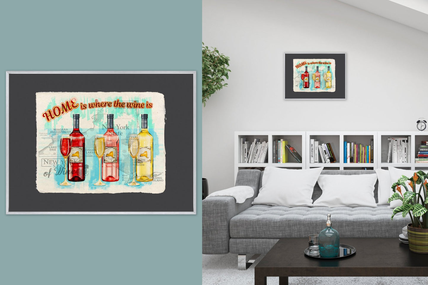 Home is where the wine is - Cup of Tea Creative