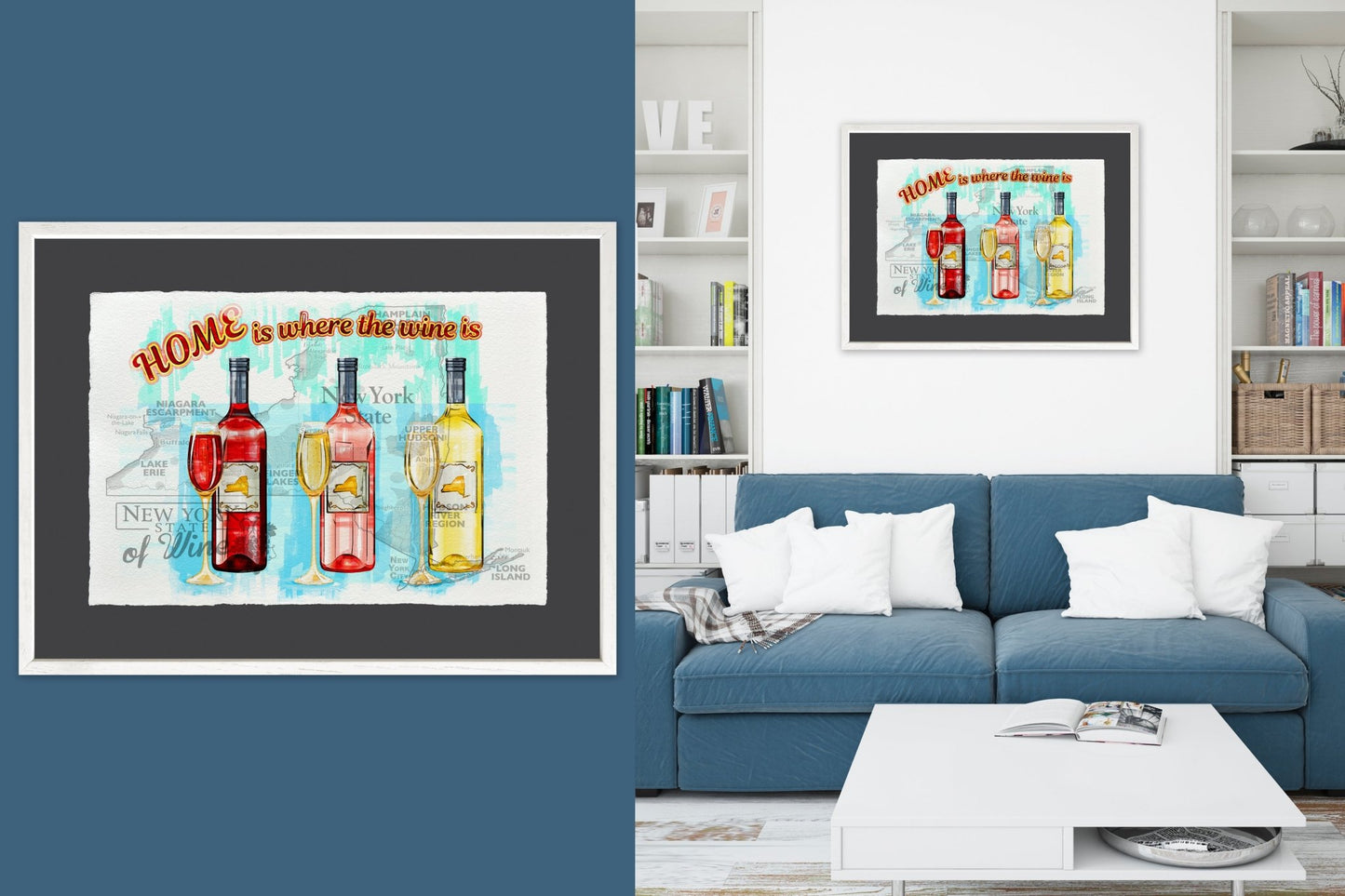 Home is where the wine is - Cup of Tea Creative