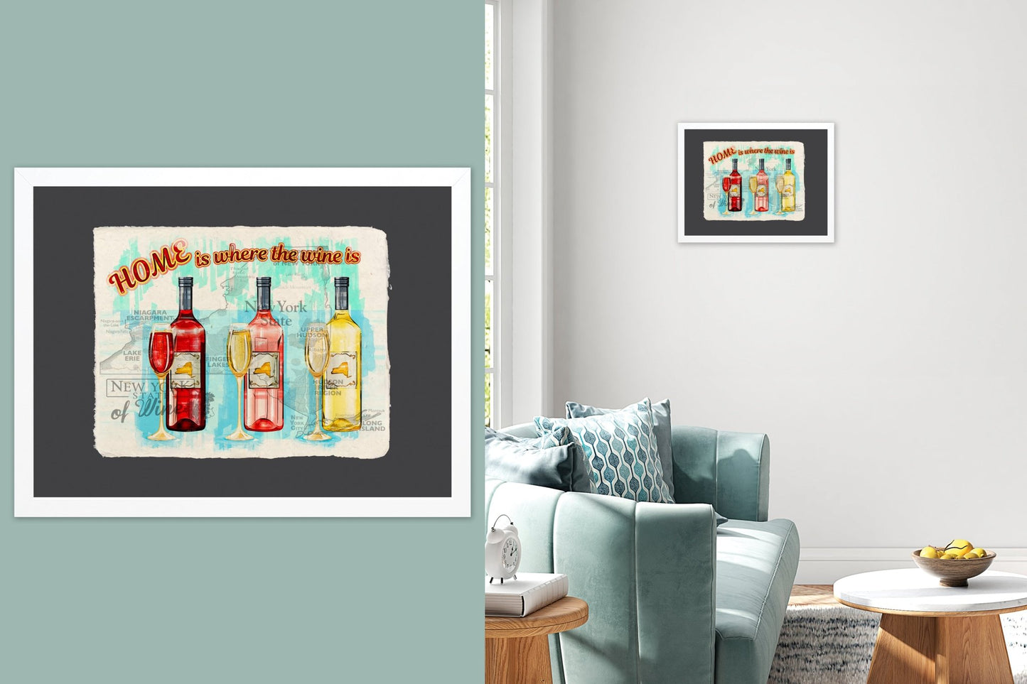 Home is where the wine is - Cup of Tea Creative