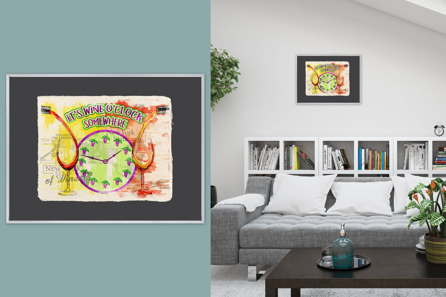 It's wine o'clock somewhere - Cup of Tea Creative