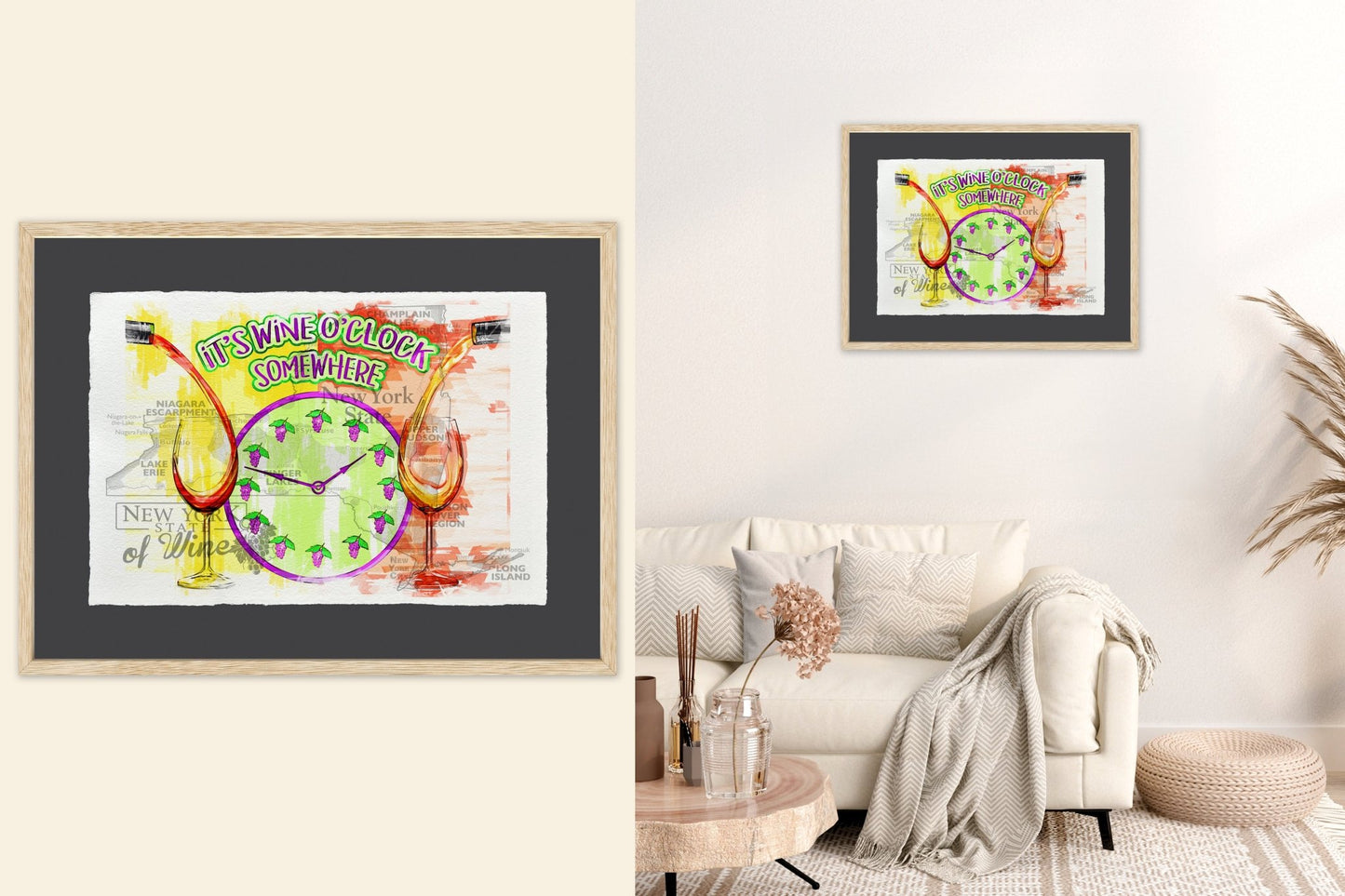 It's wine o'clock somewhere - Cup of Tea Creative