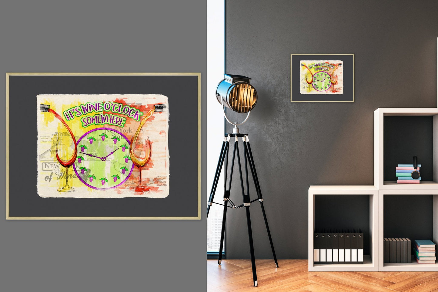 It's wine o'clock somewhere - Cup of Tea Creative
