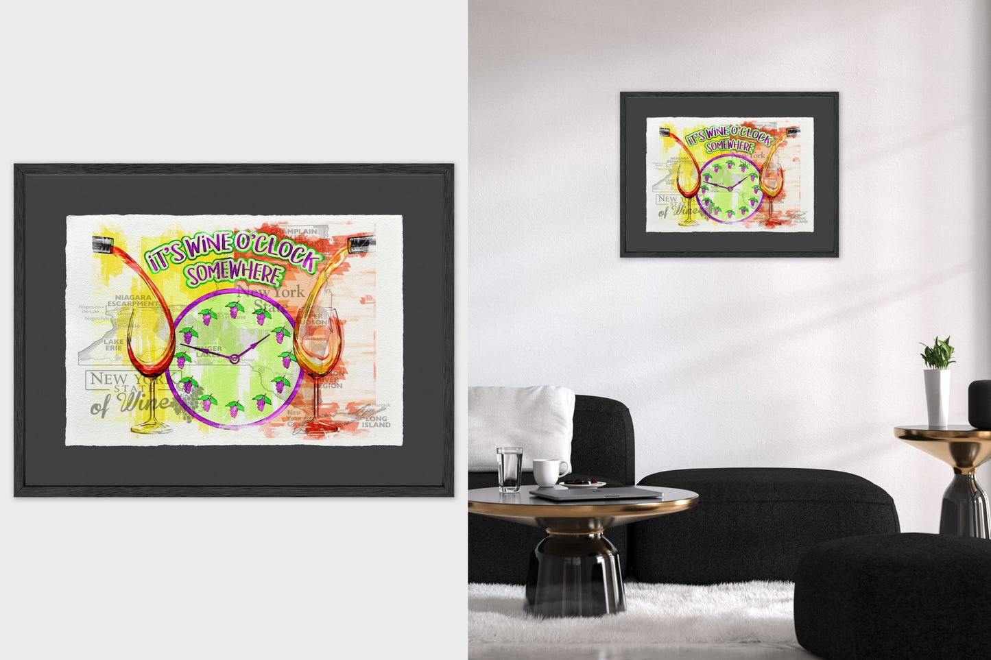 It's wine o'clock somewhere - Cup of Tea Creative