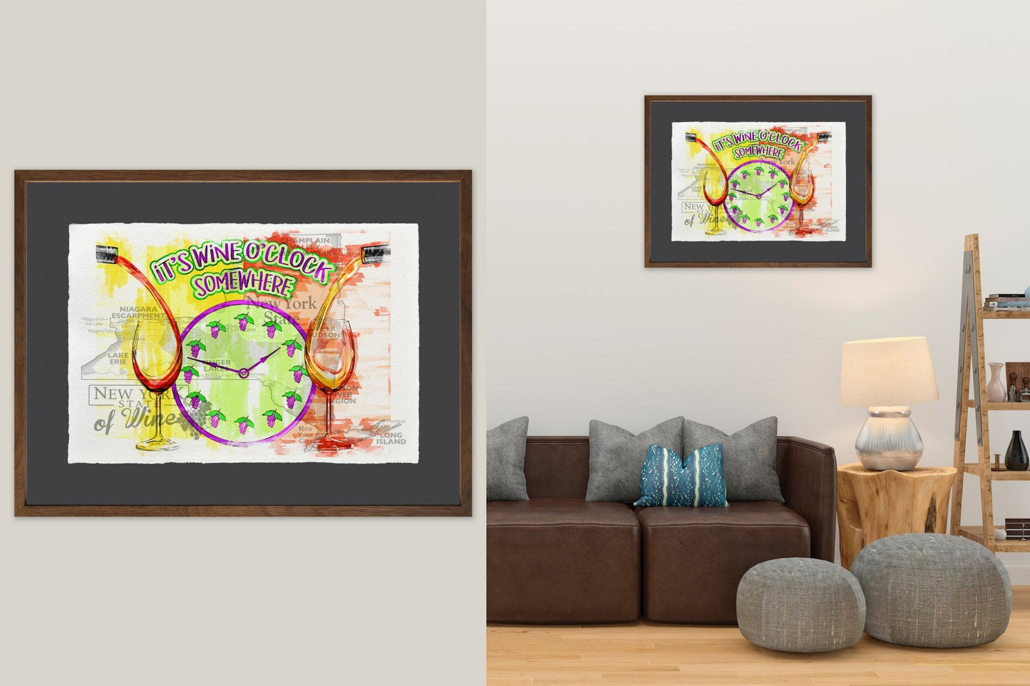 It's wine o'clock somewhere - Cup of Tea Creative