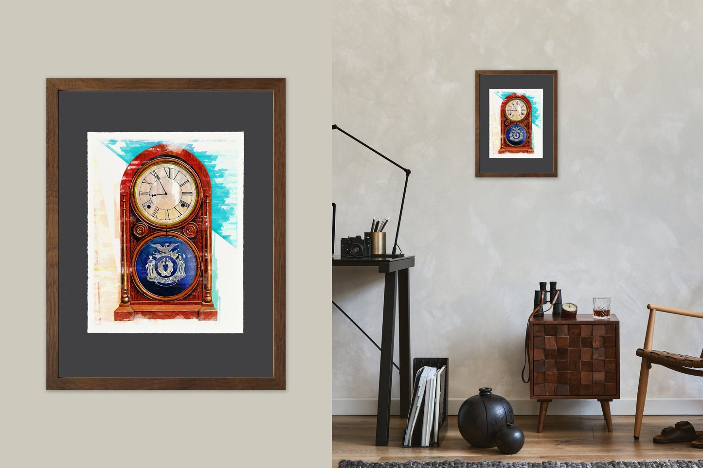 Mantel Clock - Cup of Tea Creative