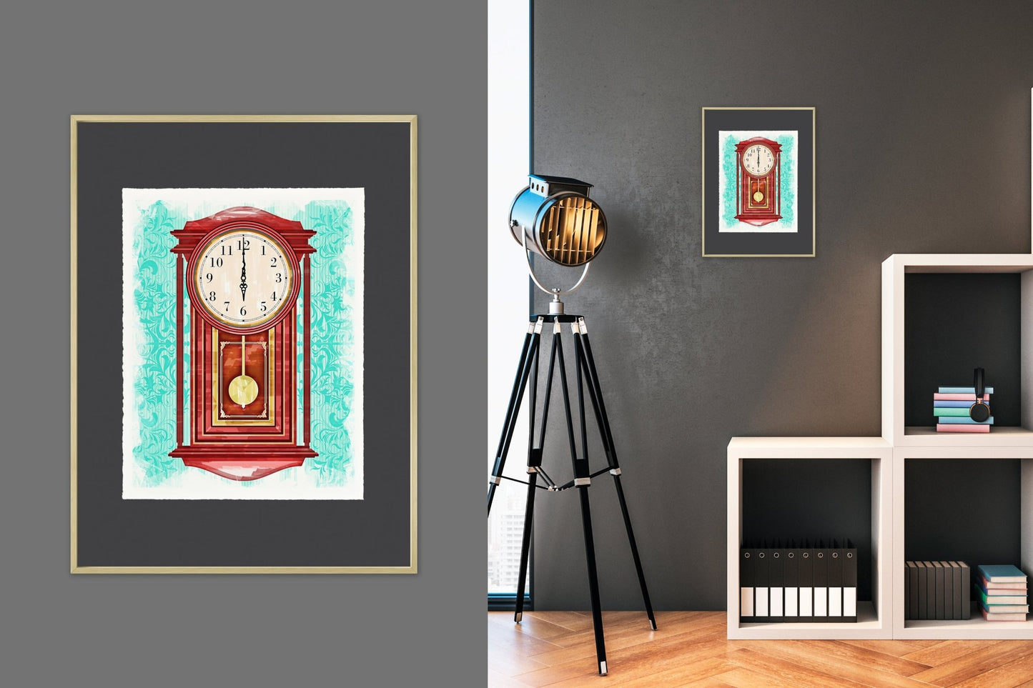 Pendulum Clock - Cup of Tea Creative