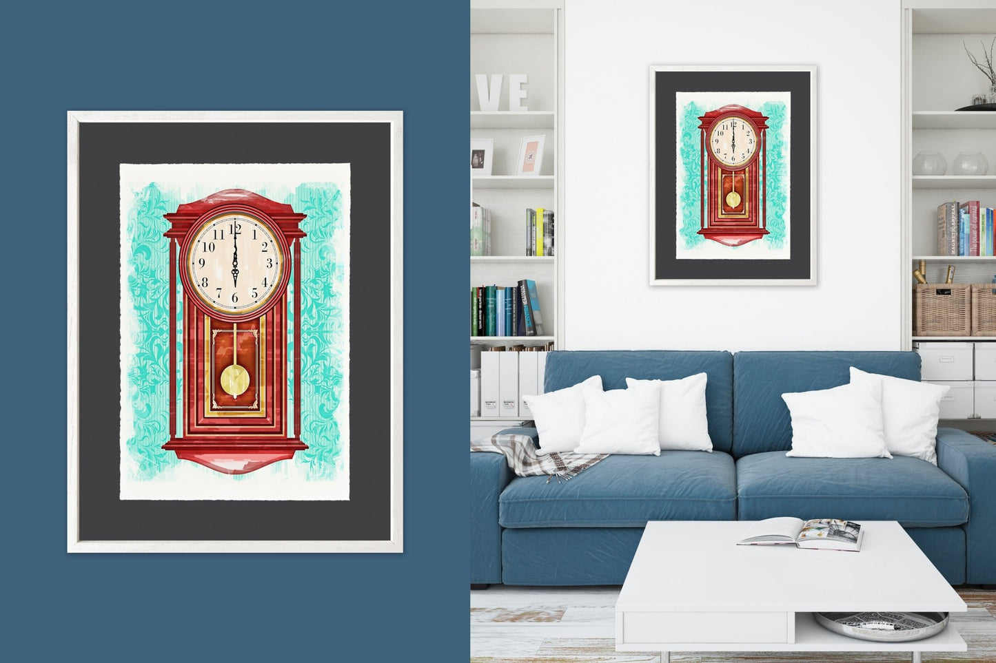 Pendulum Clock - Cup of Tea Creative