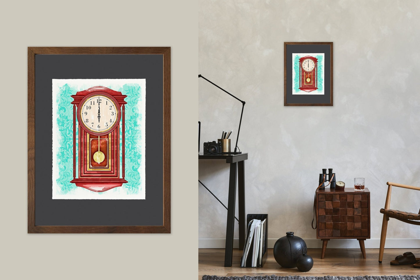 Pendulum Clock - Cup of Tea Creative