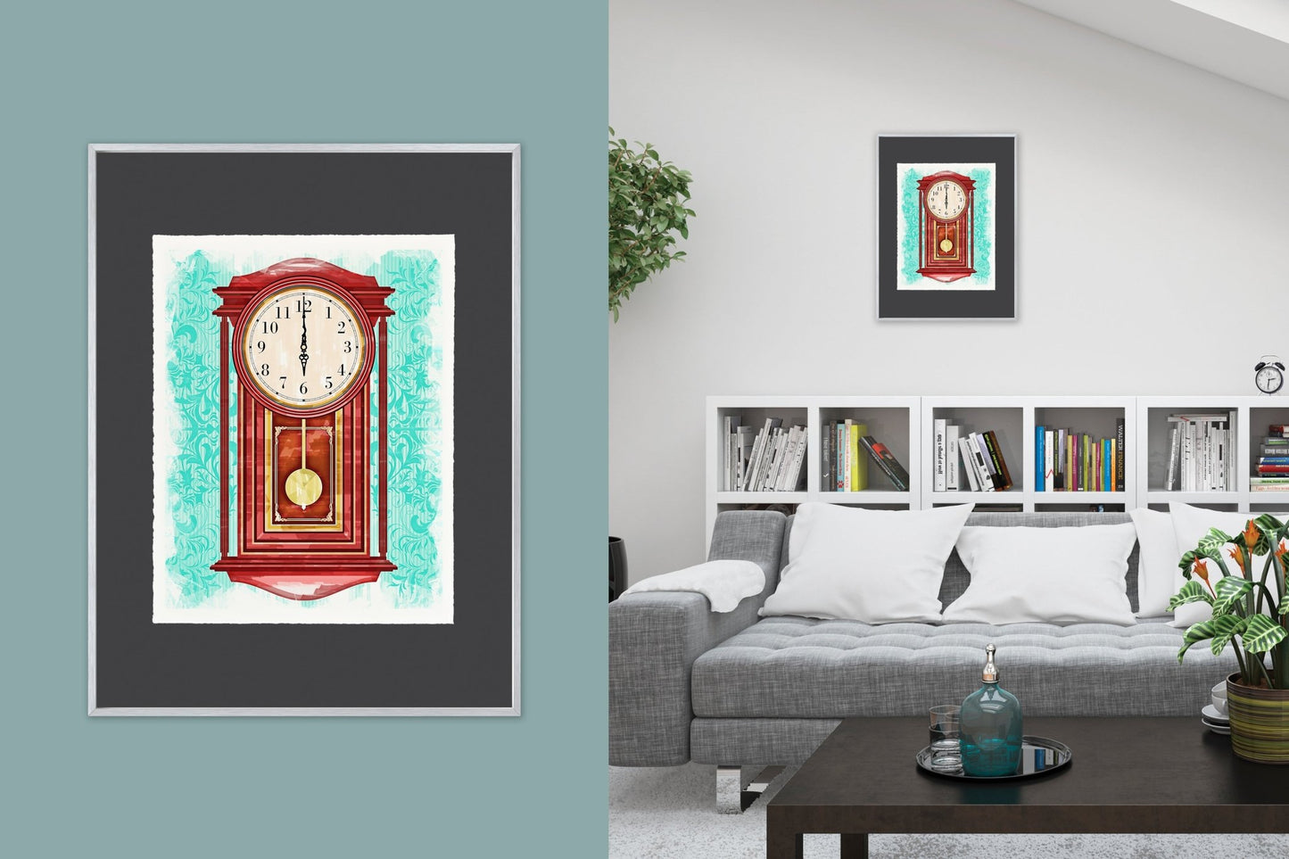 Pendulum Clock - Cup of Tea Creative