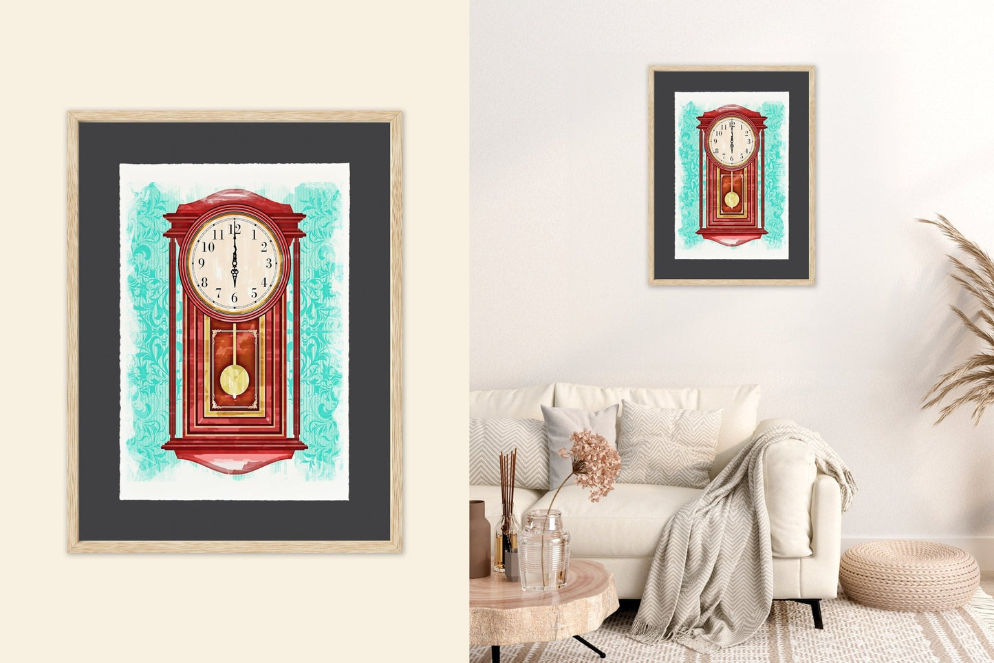 Pendulum Clock - Cup of Tea Creative