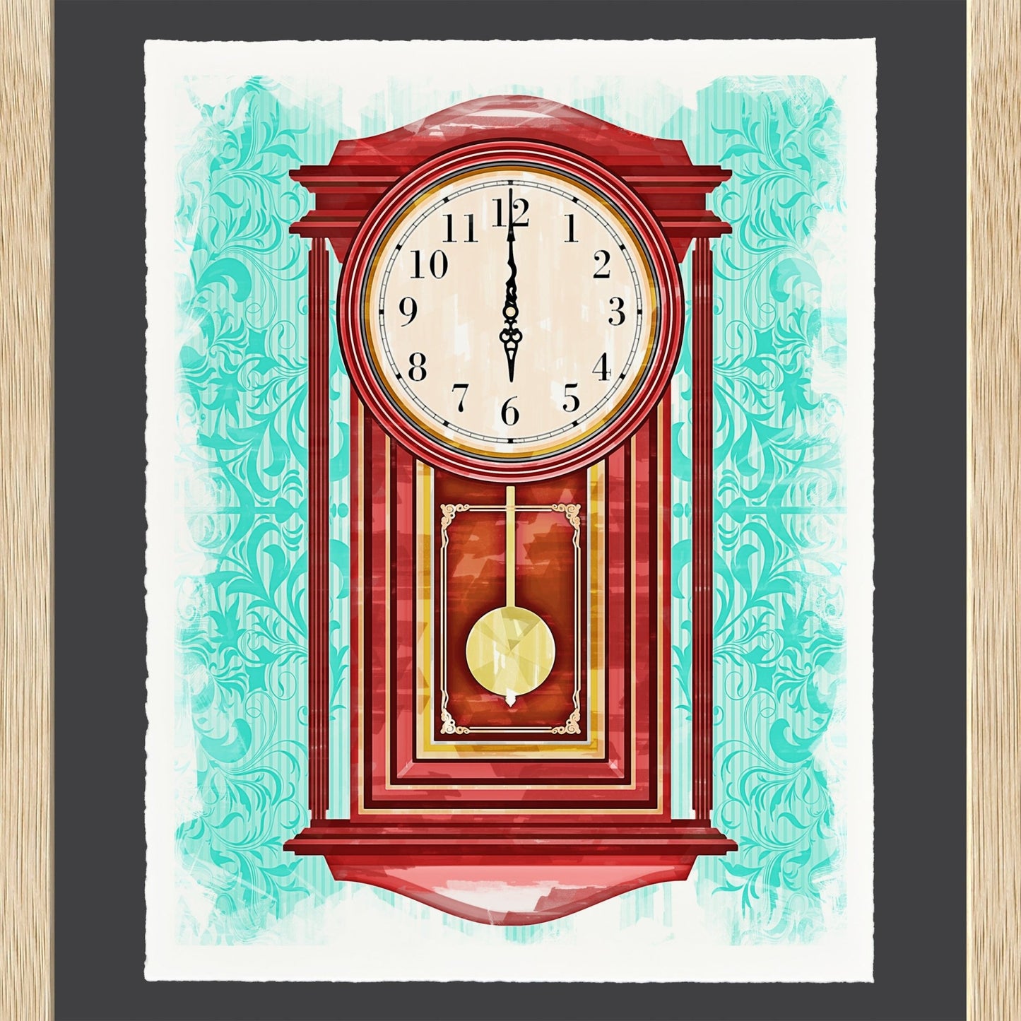 Pendulum Clock - Cup of Tea Creative