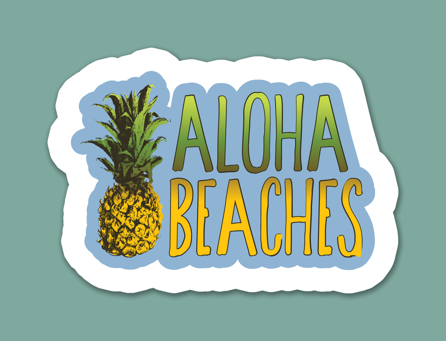 Aloha Beaches Sticker