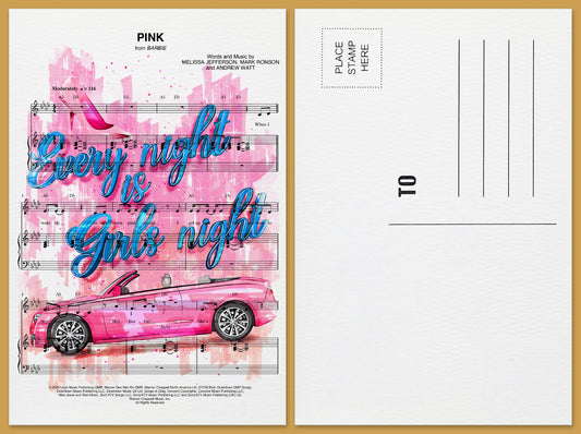 Barbie Postcard