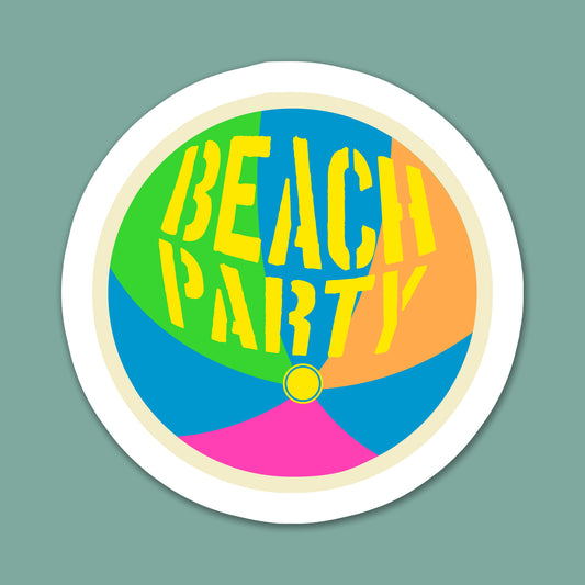 Beach Party Sticker
