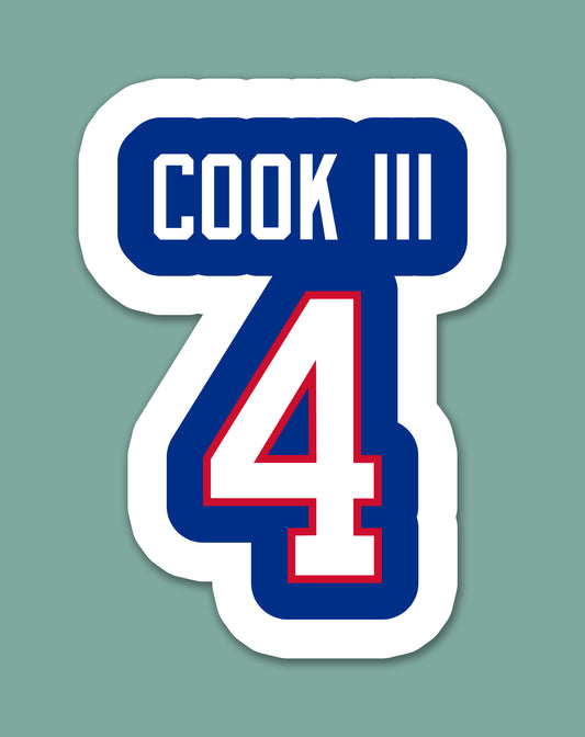 Bills Cook 4 Sticker