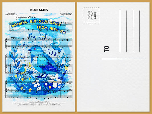 Blue Skies Postcard