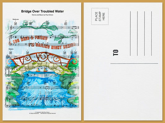 Bridge Over Troubled Water Postcard