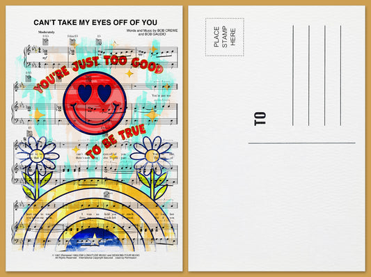 Can't Take My Eyes Off You Postcard