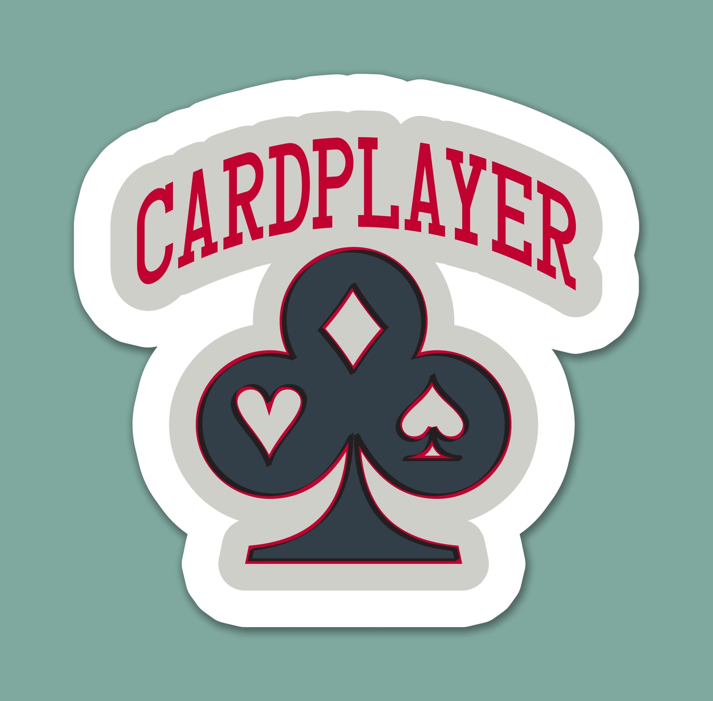 Cardplayer Sticker