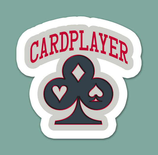 Cardplayer Sticker