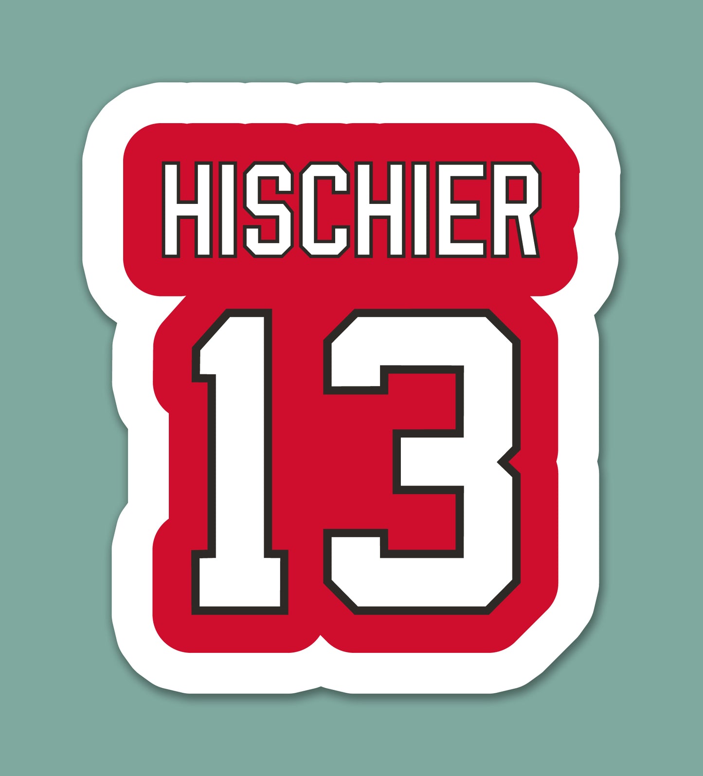 Devils Hischier 13 Sticker