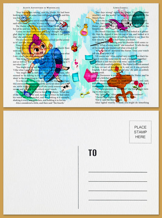 Alice In Wonderland Postcard