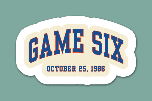 Game Six Sticker