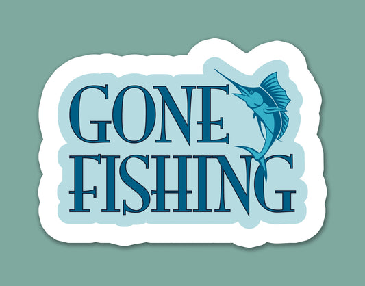 Gone Fishing Sticker
