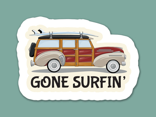 Gone Surfin’ Sticker
