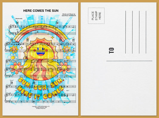 Here Comes The Sun Postcard