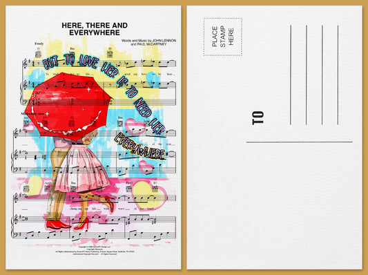 Here, There and Everywhere Postcard