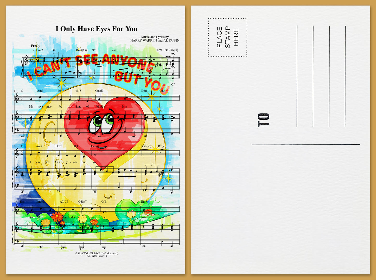 I Only Have Eyes For You Postcard