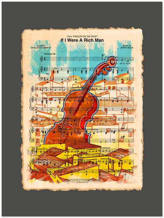 A Fiddler on the Roof inspired design.