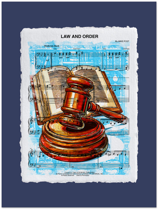 Law and Order Inspired Wall Art | Gift for TV Fan