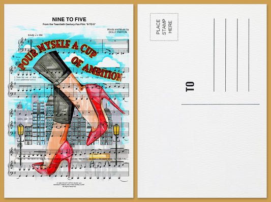 Nine to Five Postcard