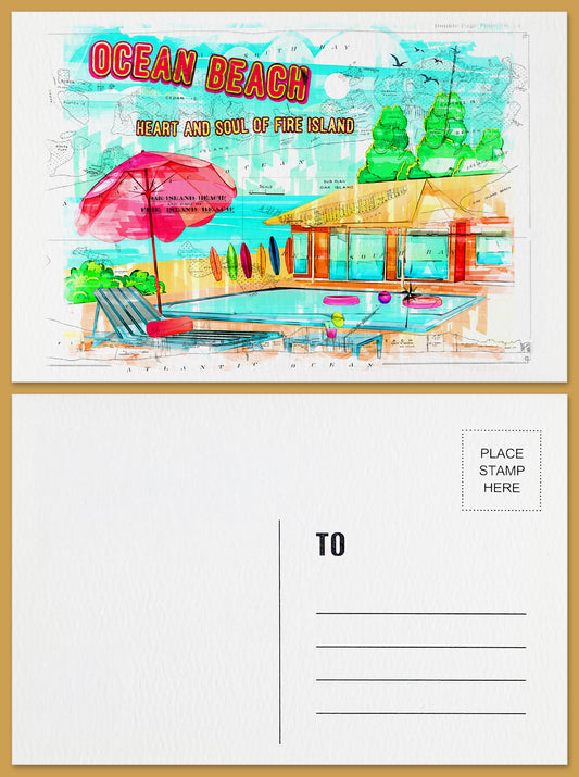 Ocean Beach Postcard